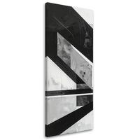 LEINWANDBILD 3D und geometrisch 40x120cm - Schwarz, Textil (40/120cm) - Feeby