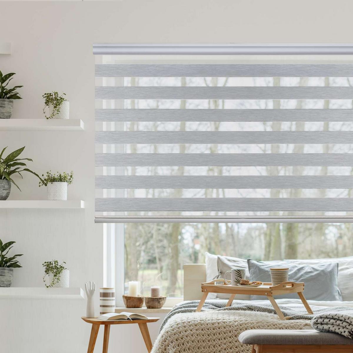 DOPPELROLLO Grau 140x250 cm - Grau, Kunststoff (140/250cm) - STORESDECO