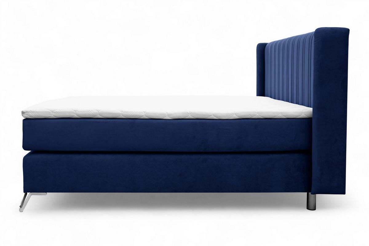 BOXSPRINGBETT Agnus - Blau, Holzwerkstoff/Textil (200/200cm) - Fun Möbel