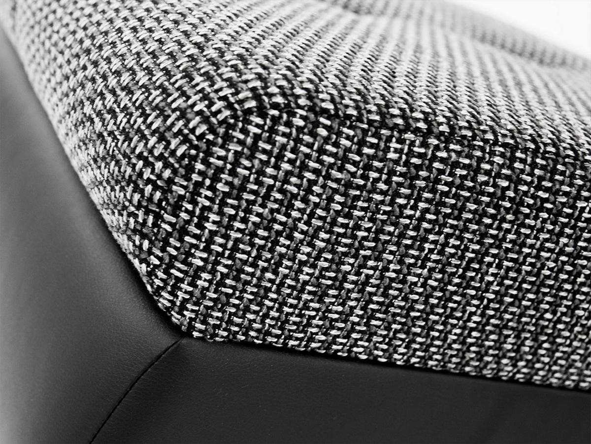 POLSTERHOCKER Orkan Klein - Silberfarben/Grau, Holz/Textil (60/39/60cm) - MIRJAN24