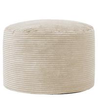 SITZPOUF Rund Milano - Beige, Textil (55/35/55cm) - icon