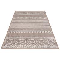 FLACHWEBTEPPICH, gestreift im Boho-Stil, Beige, 80 x 150 cm - Beige, Textil (150/80cm) - KADIMA DESIGN