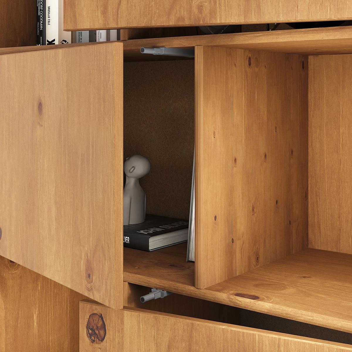 HIGHBOARD SIMONA Eiche - Eichefarben, Holz (95/139/37cm) - IDIMEX