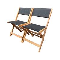 GARTENSTUHL seoul Schwarz - Schwarz, Holz (49/79/44cm) - Habitat Garten
