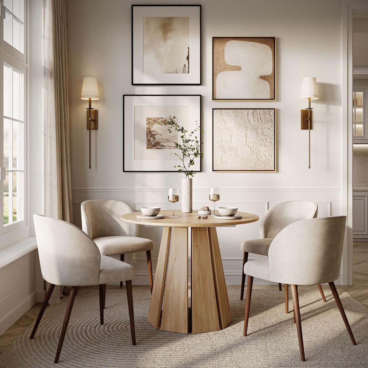 ESSTISCH SILVA ausziehbar, Naturbuche, 100-140cm - Naturfarben, Holzwerkstoff (100/100/76cm) - Lookway