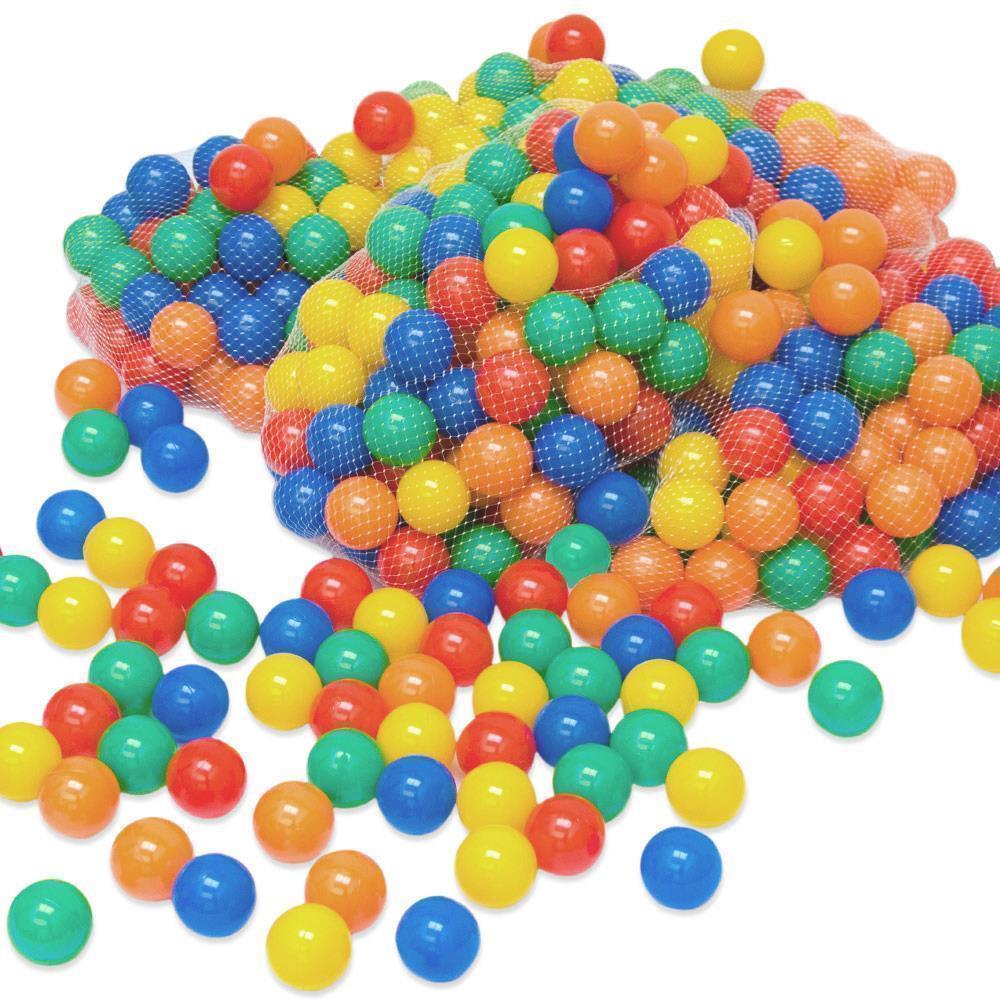 BÄLLEBAD-BÄLLE 100 Stück, bunt, 6 cm - Multicolor, Kunststoff (6/6/6cm) - Littletom