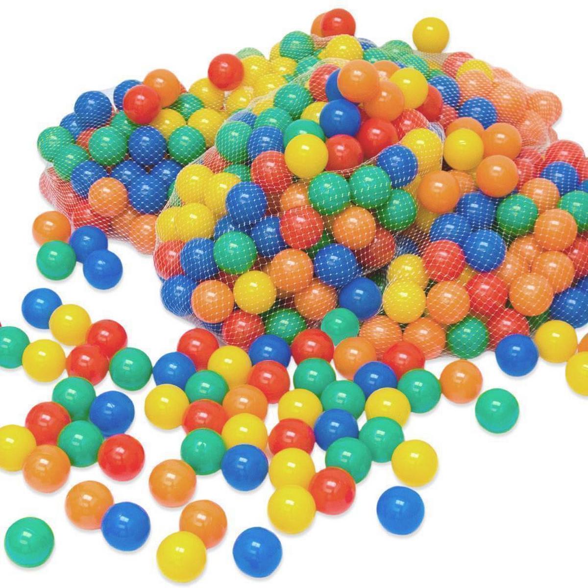 BÄLLEBAD-BÄLLE 100 Stück, bunt, 7 cm - Multicolor, Kunststoff (7/7/7cm) - Littletom