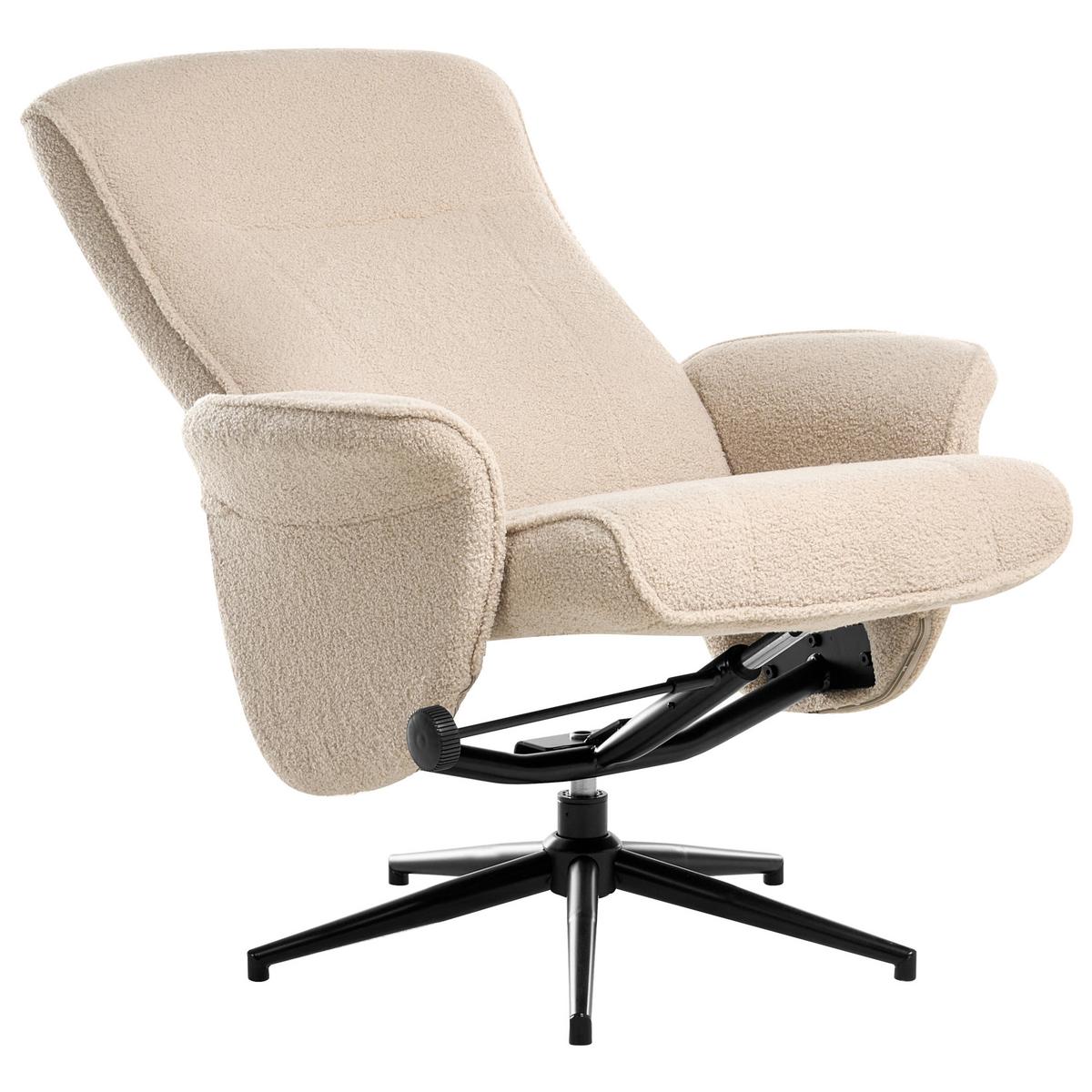 FERNSEHSESSEL Beige Japet - Beige/Schwarz, Textil (73/84/83cm) - Beliani