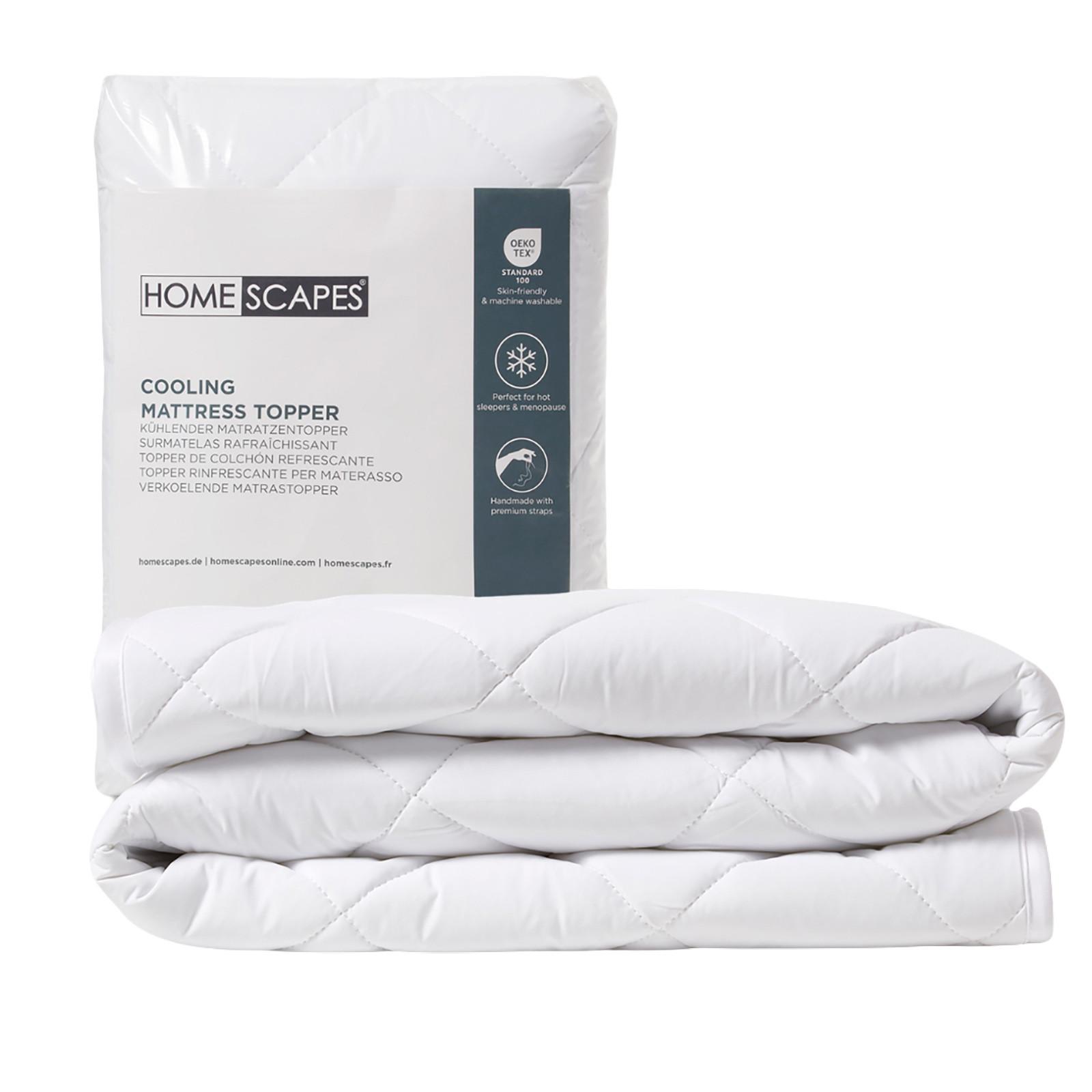 KINDER-TOPPER kühlend 70/140 cm, 2er-Set - Weiß, Textil (70/140cm) - Homescapes