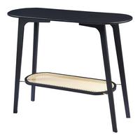 KONSOLENTISCH Taivalkoski - Schwarz, Holz (35/100/80cm) - [en.casa]