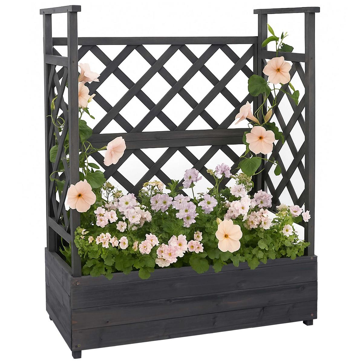 HOCHBEET Grau - Grau, Holz (85/114/44cm) - MCW