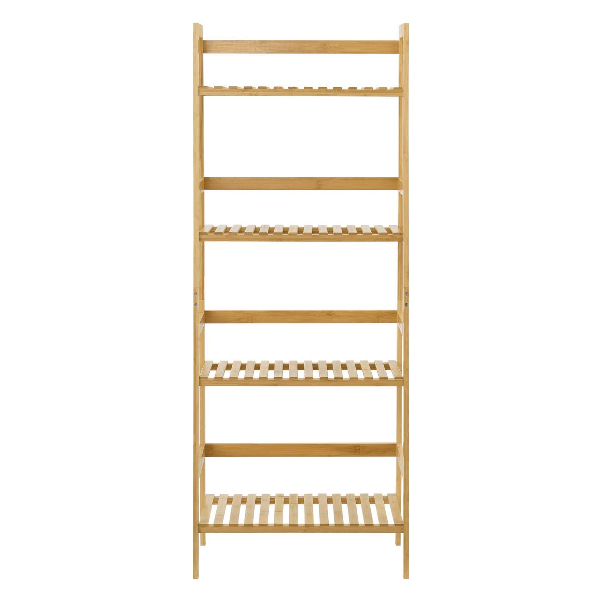LEITERREGAL Vinje - Naturfarben, Holz (48/123/32cm) - [en.casa]
