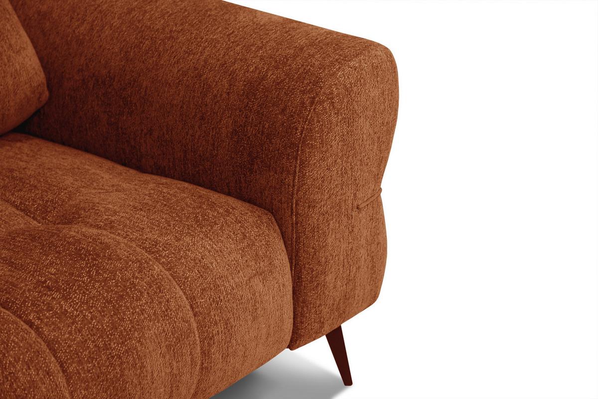 SOFA SALVINI 3-Sitzer, orange - Orange, Holz/Textil (237/88/99cm) - Wozimo