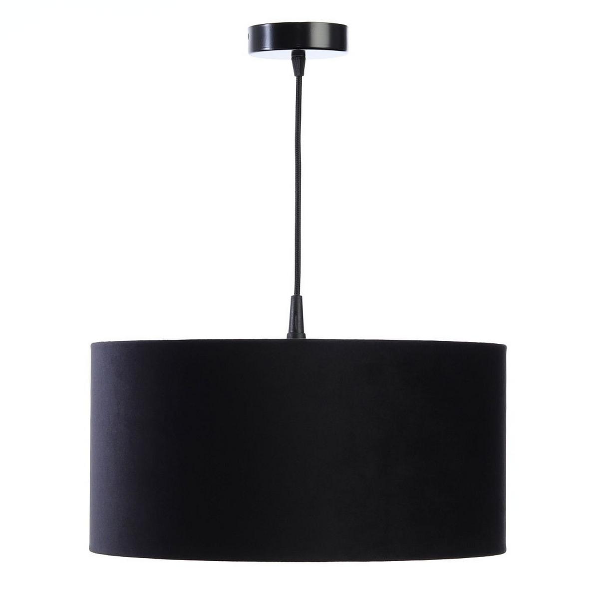 HÄNGELEUCHTE Schwarz 50/25 cm - Silberfarben/Schwarz, Kunststoff (50/0.8/25cm) - ONZENO