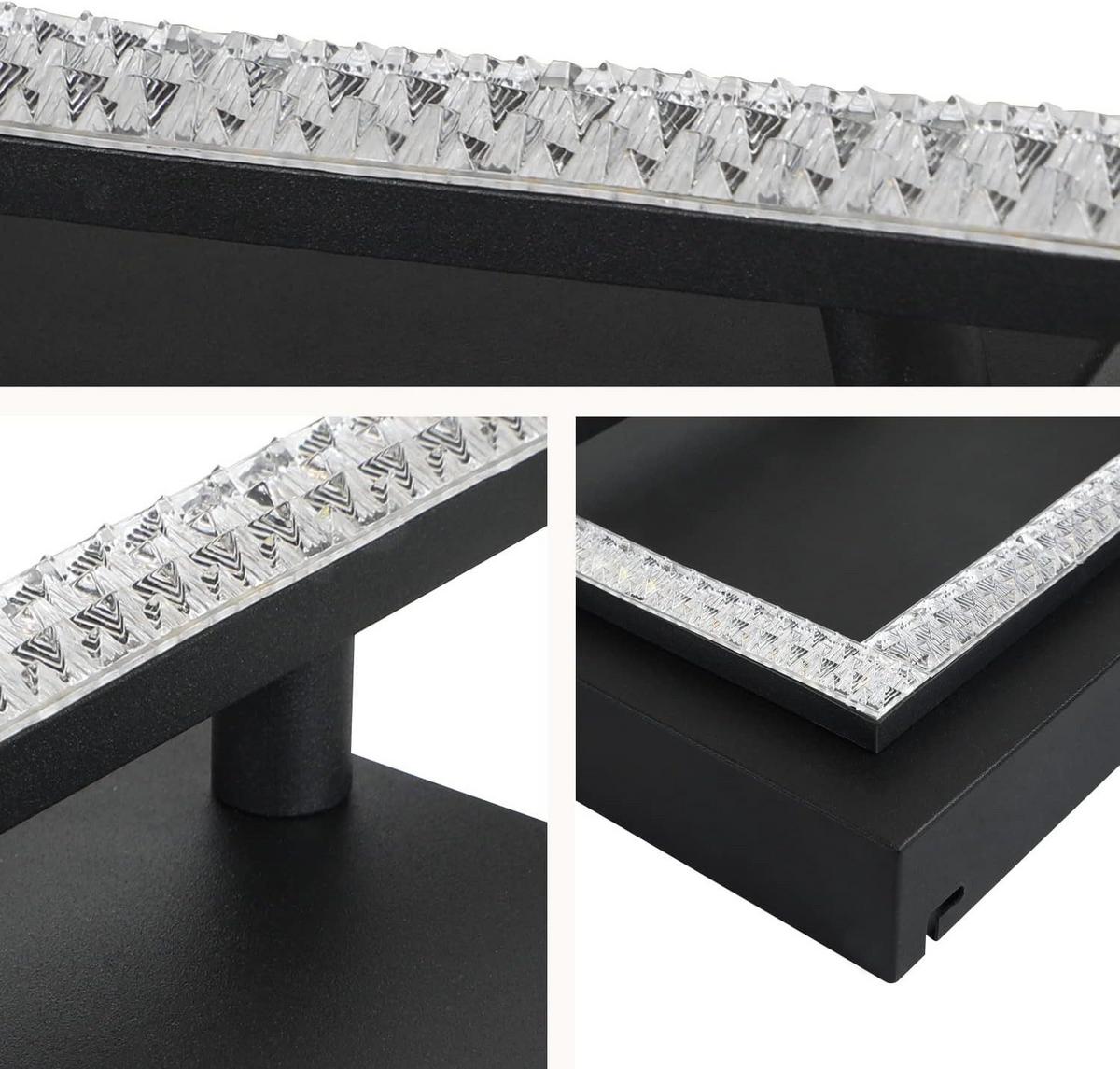 LED-DECKENLEUCHTE Beatrice 57/48/9 cm - Schwarz, Metall (57/48/9cm) - Nettlife