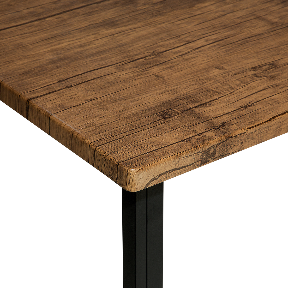 ESSZIMMERTISCH 150/90/75 cm Schwarz, Dunkelbraun Rechteckig Laredo - Schwarz, Holzwerkstoff (150/90/75cm) - Beliani