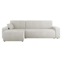 ECKSOFA Piano - Creme/Schwarz, Holz/Kunststoff (244/145cm) - MIRJAN24