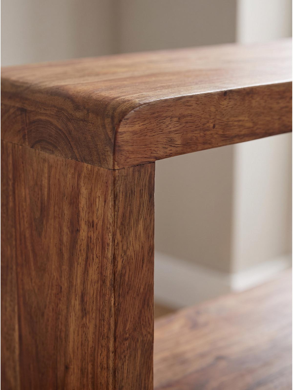 WÜRFELREGAL-SET RAVELLO, Dunkles Massivholz, 80 x 15 x 20 cm - Braun, Holz (80/20/15cm) - KADIMA DESIGN