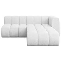 ECKSOFA modulares Sofa Darnel-L1 - 205x177x70 cm Weiß - Weiß, Holzwerkstoff/Textil (205/177cm) - ALTDECOR