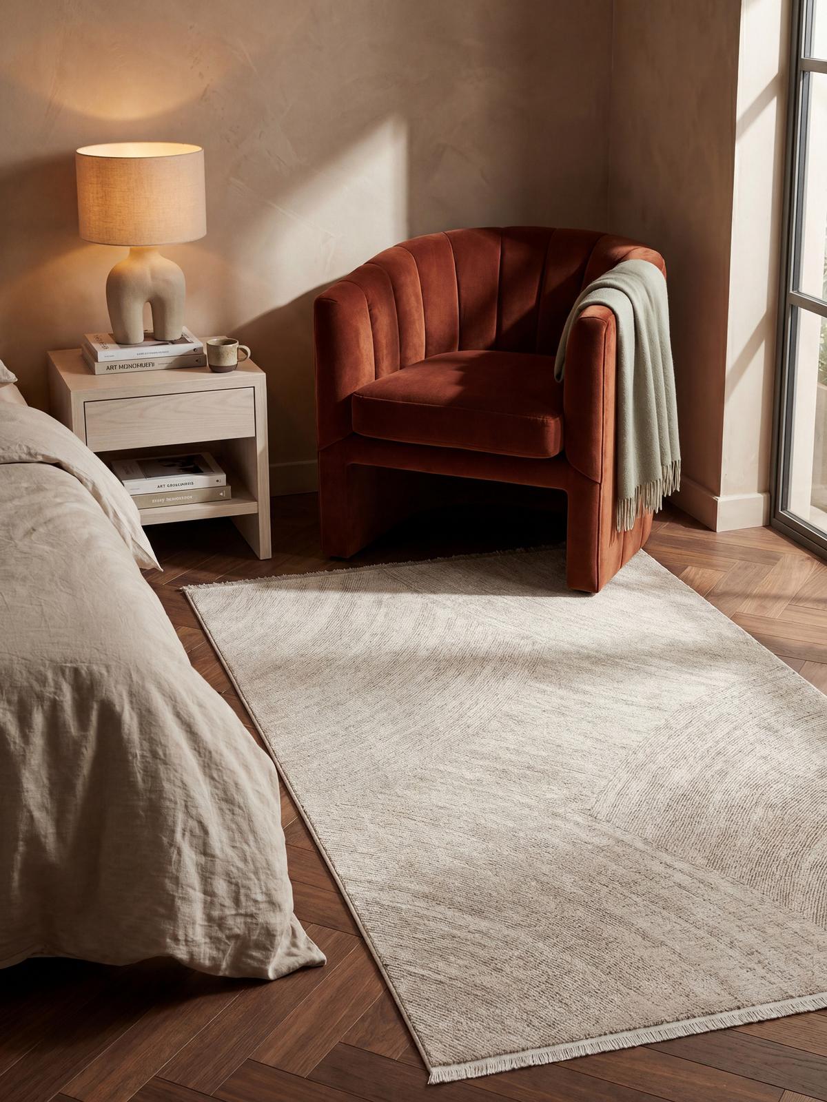 TEPPICHLÄUFER Geometrisch SCRIVIA Polypropylen Beige 80 x 150 cm - Beige, Textil (80/150cm) - KADIMA DESIGN