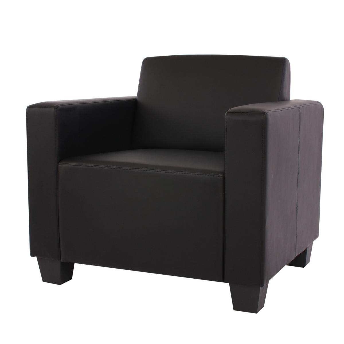 COUCH-GARNITUR Schwarz - Schwarz, Textil (258/76/186cm) - MCW