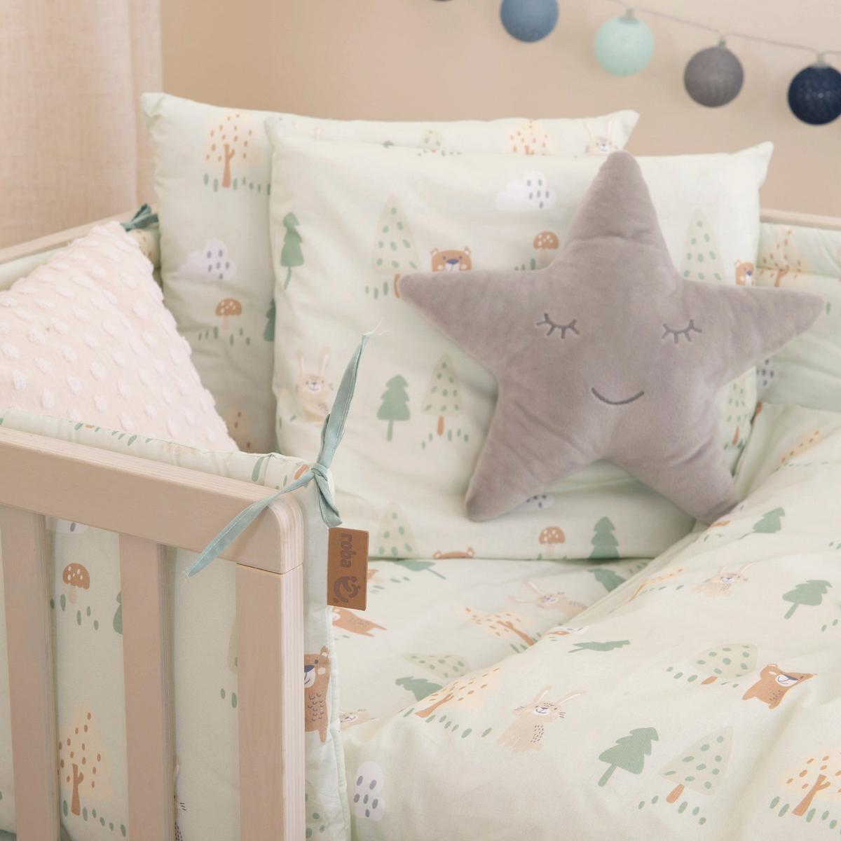 KINDERBETTWÄSCHE Woodland Buddies 80 x 80 cm - Grün, Textil (80/80cm) - Roba