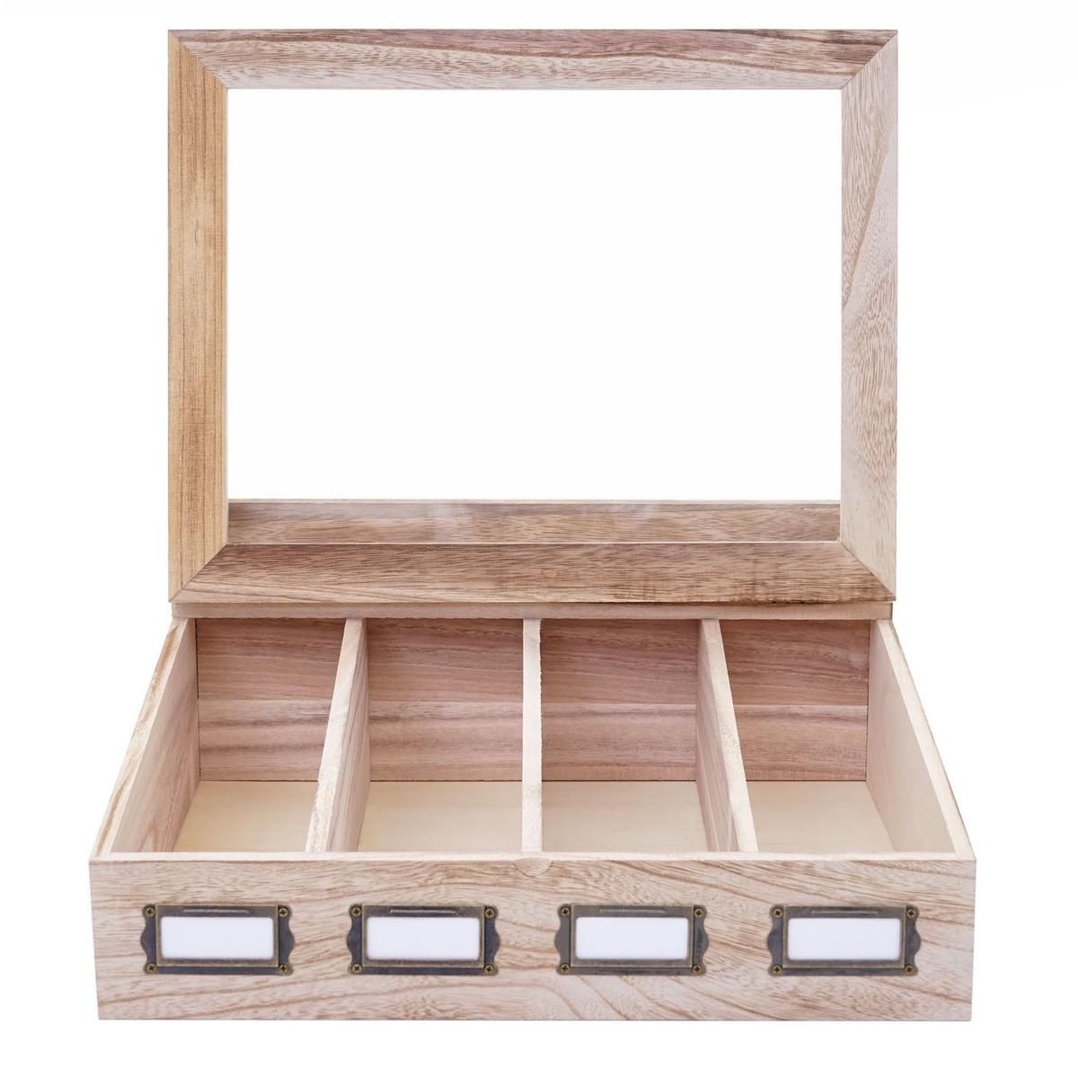 BESTECKKISTE Braun - Braun, Holz (37/17/33cm) - MCW