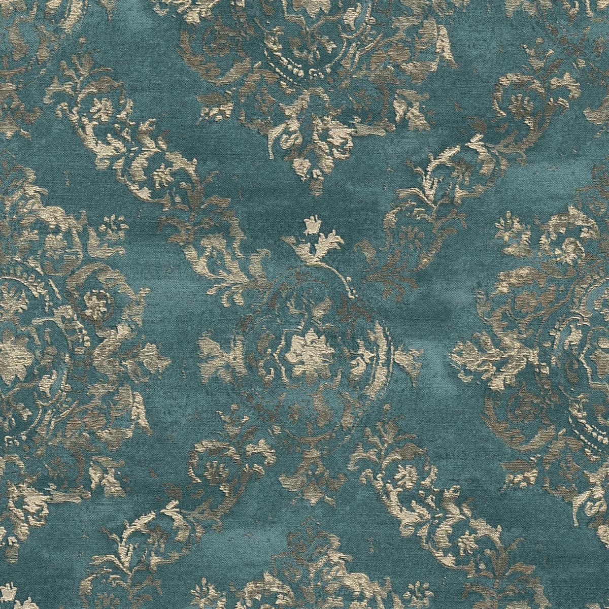 VLIESTAPETE Petrol 53/1005 cm - Petrol, Kunststoff/Textil (53/1cm) - KUNSTLOFT