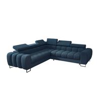 ECKSOFA Bastien Mit Schlaffunktion - Dunkelblau, Holzwerkstoff/Textil (260/260cm) - Fun Möbel