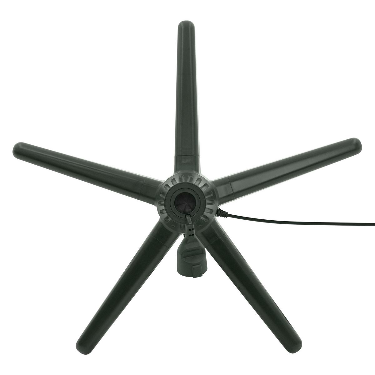 WEIHNACHTSBAUMSTÄNDER drehbar für Bäume bis 240 cm Höhe Elektrischer Christbaumständer Grün 65 cm - Grün, Kunststoff (65/21/65cm) - ECD-Germany