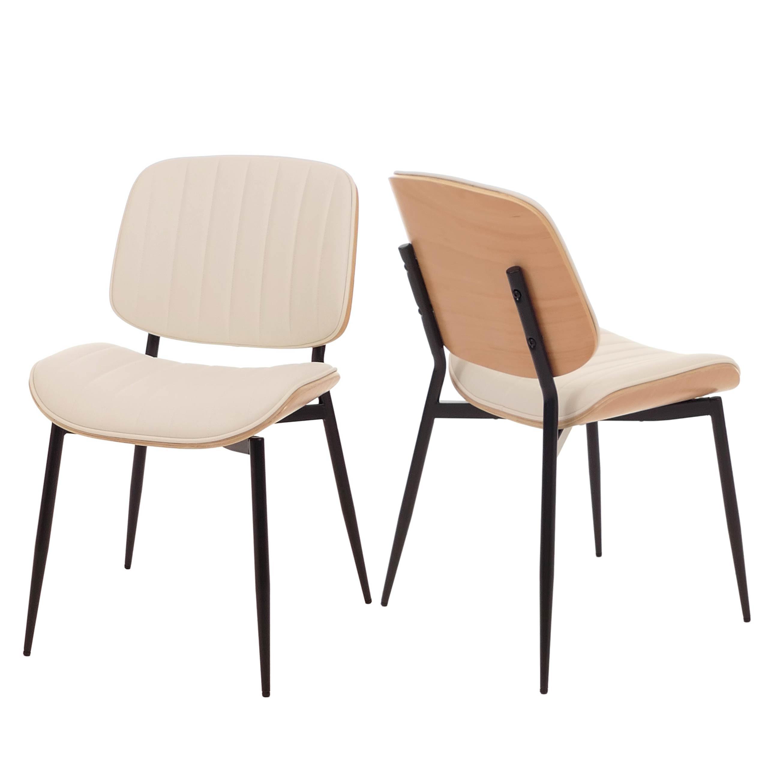 ESSZIMMERSTUHL Beige, Weiß - Beige/Weiß, Textil (49/83/52cm) - MCW