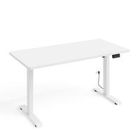 SCHREIBTISCH Ergo Mattweiß - Weiß, Holzwerkstoff (140/70/73cm) - Petits-meubles