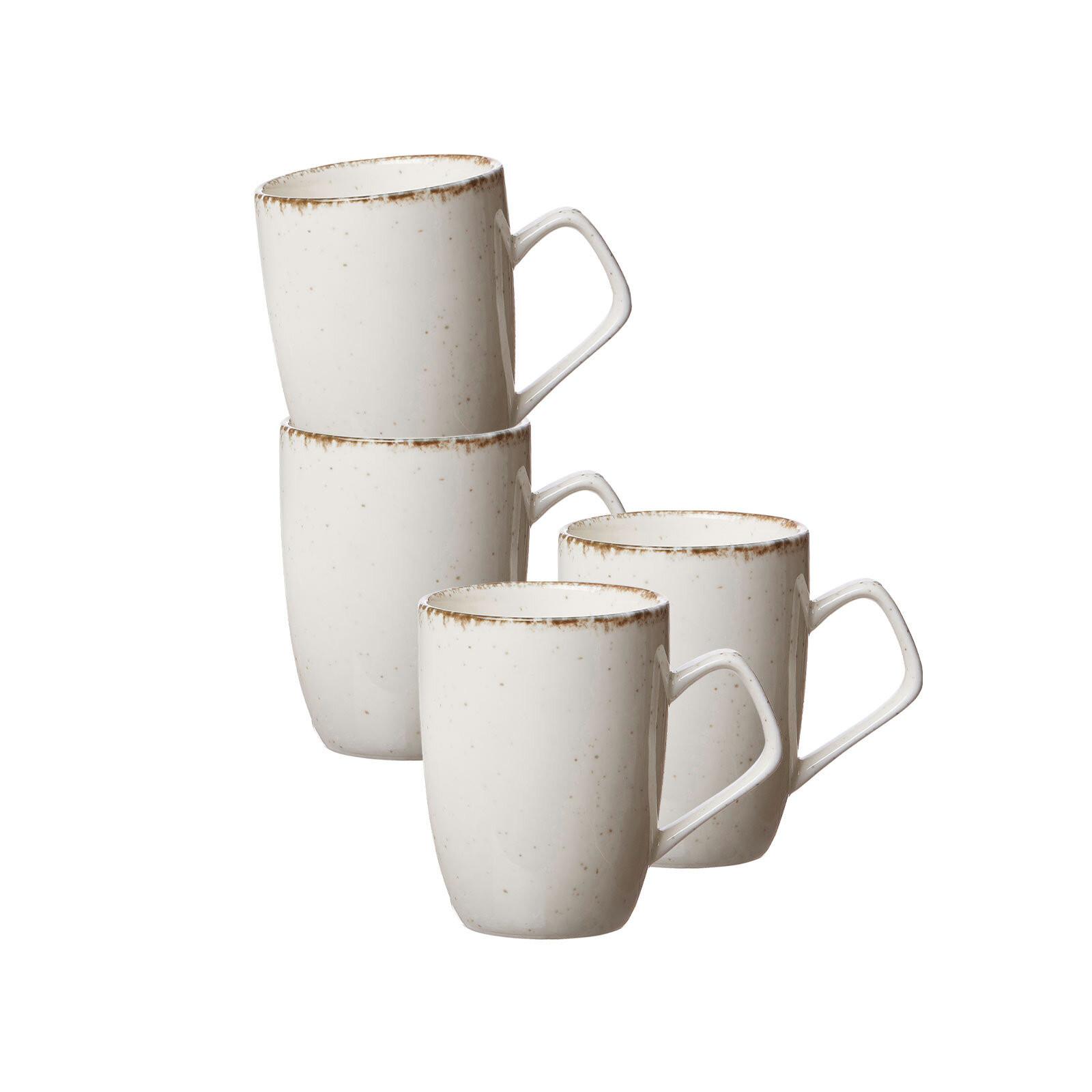 HENKELBECHER Casa Beige 380 ml 4er Set - Beige, Keramik (0.38L) - Ritzenhoff Breker