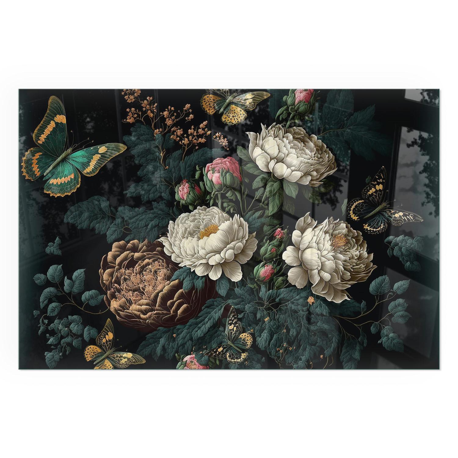 GLASPLATTE für Kamin 60x40 cm - Grün, Glas (60/40/0.4cm) - TULUP