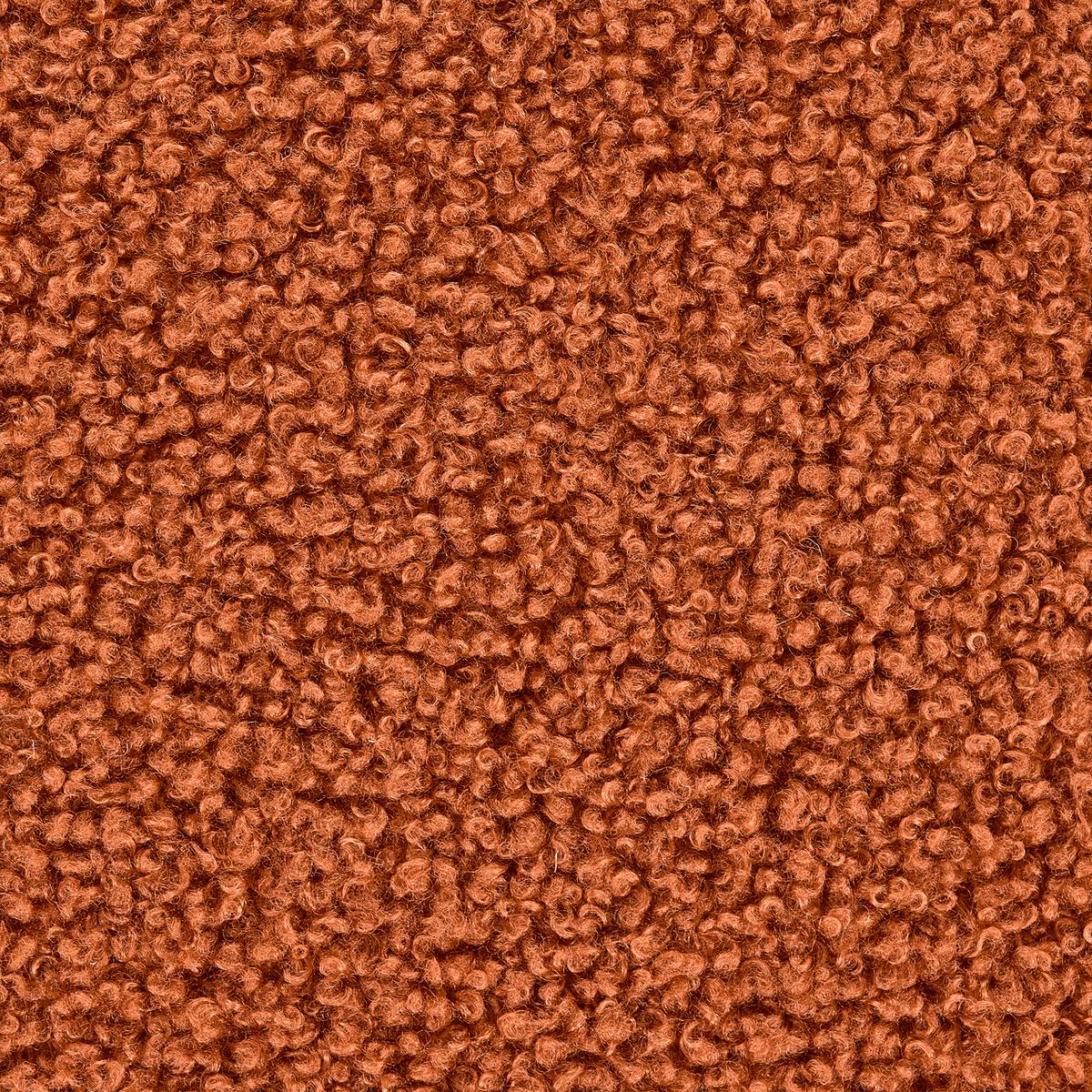 POUF Bouclé Braun Beaufort - Hellbraun, Textil (60/27/60cm) - Beliani