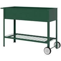HOCHBEET, Grün, Metall, Kunststoff - Grün, Metall (44/80/109cm) - Outsunny