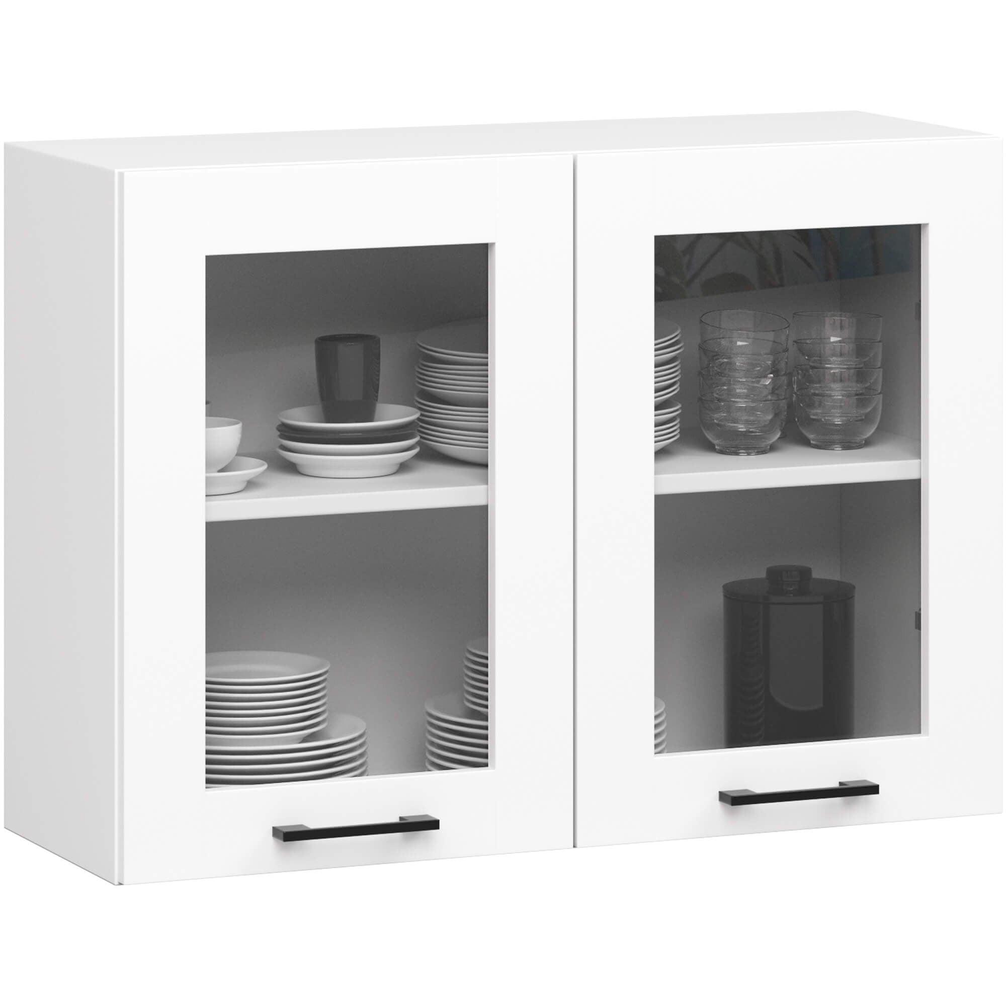 HÄNGESCHRANK Weiß 58/80/30,5 - Weiß, Holzwerkstoff (80/58/30cm) - RAUMHIRSCH FURNITURE