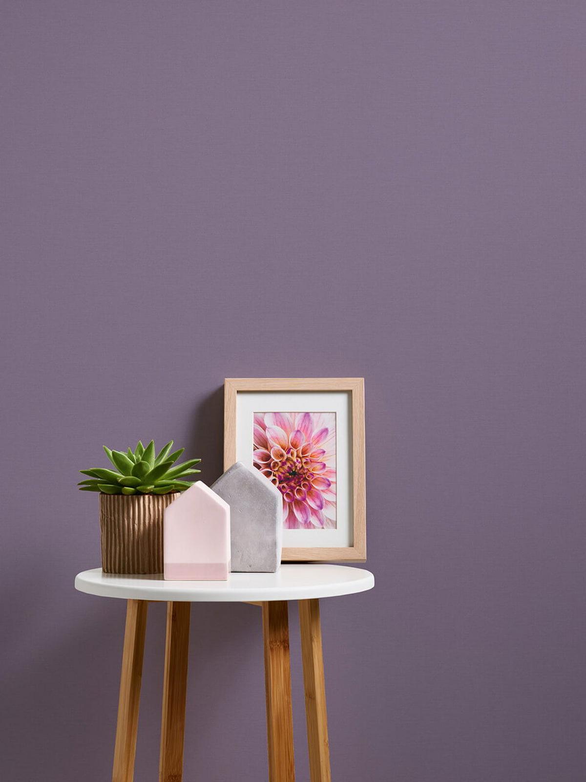 VLIESTAPETE Lila 53/1005 cm - Lila, Textil (53/1cm) - KUNSTLOFT