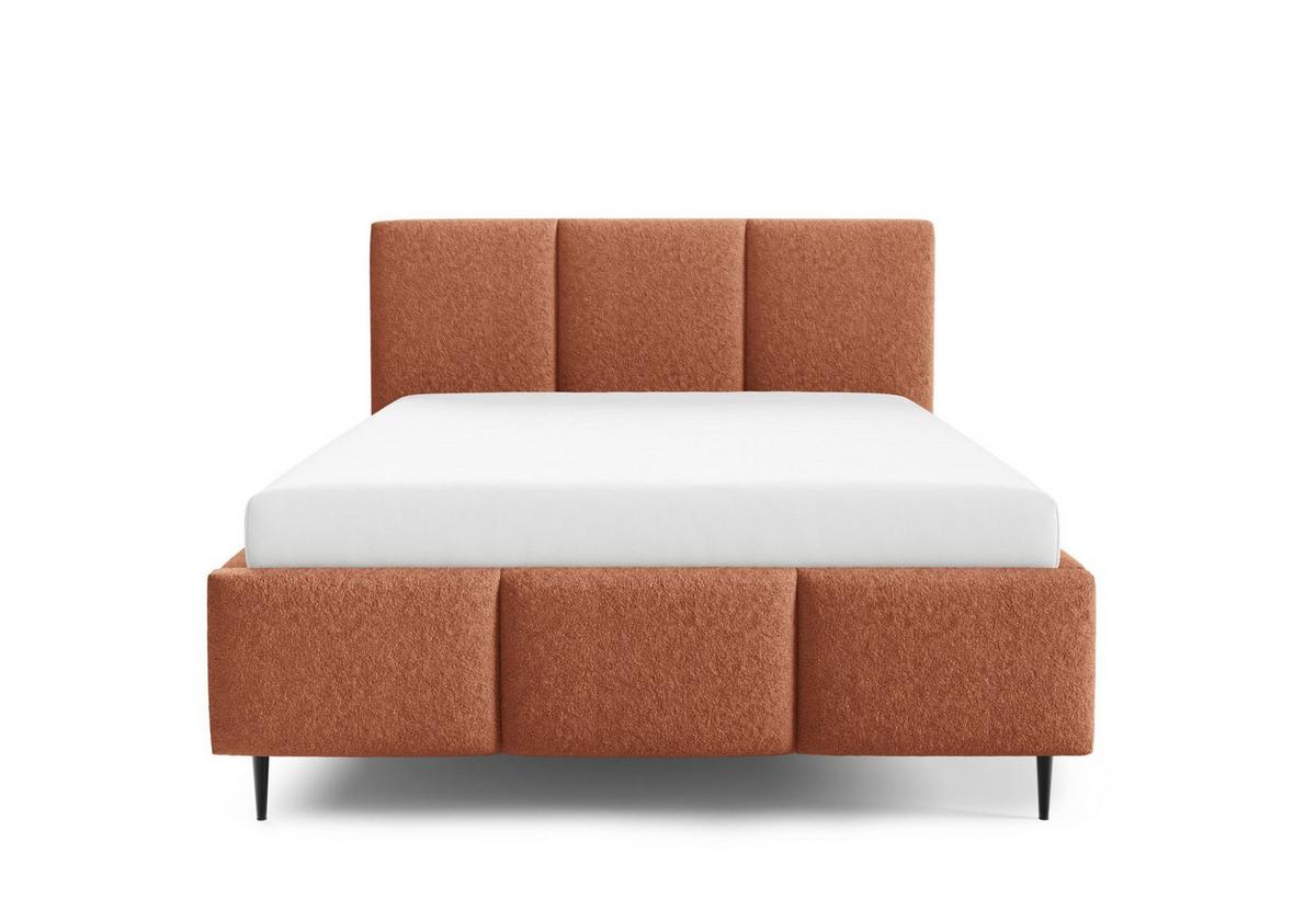 POLSTERBETT Miami - Koralle, Holzwerkstoff/Textil (160/200cm) - Fun Möbel