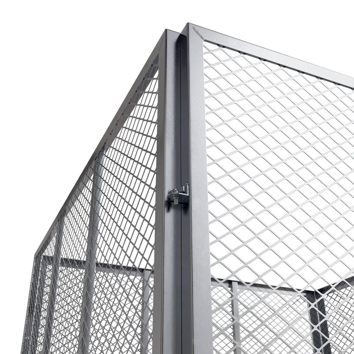 KOMPOSTER Metall silber 450L - Silberfarben, Metall (80/70/80cm) - Juskys