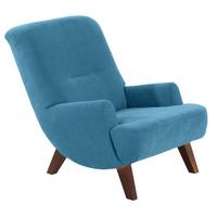 COCKTAILSESSEL Kajsa Velourstoff petrol - Petrol, Kunststoff (71/80/101cm) - 58aufmkessel