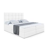 BOXBETT mit H4-Matratze und Lattenrost - APO - 140x200 Weiß Hochglanz - Weiß Hochglanz, Holzwerkstoff (140/200cm) - ALTDECOR