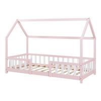 HAUSBETT Sisimiut - Pink/Weiß, Holz (90/200cm) - [en.casa]