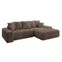 ECKSOFA Ottomane Rechts ENSI-L - 267x164x69 cm Braun - Braun, Holzwerkstoff/Kunststoff (164/267cm) - ALTDECOR