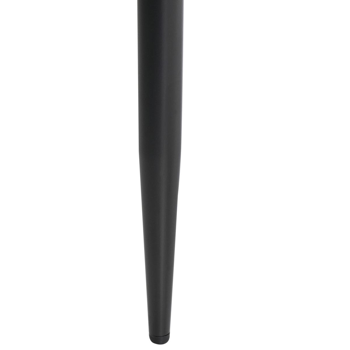 ESSZIMMERSTUHL 2er-Set Cremeweiß Tanevik - Schwarz/Weiß, Textil (54/73/51cm) - Beliani