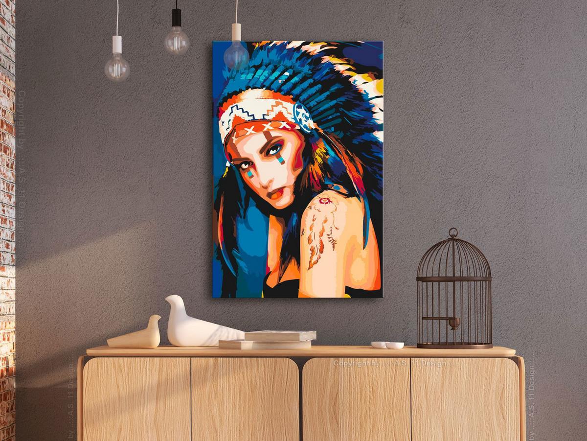 MALEN NACH ZAHLEN 40/50 cm - Multicolor, Textil (1.4/50cm) - KUNSTLOFT