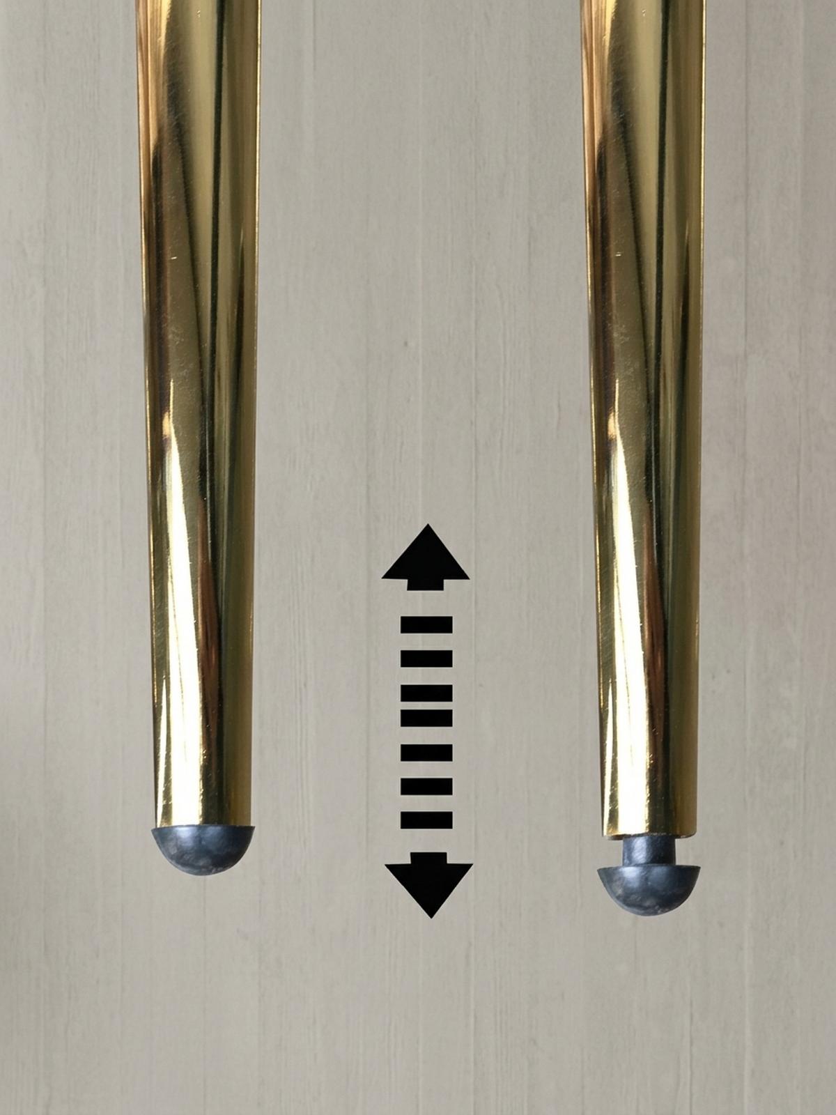 ESSZIMMERSTUHL 2er Set Samtbezug mit Metallgestell Diamantsteppung Skandinavisch gepolstert, Beige 53x50x87 cm - Beige/Goldfarben, Textil/Metall (53/87/50cm) - KADIMA DESIGN