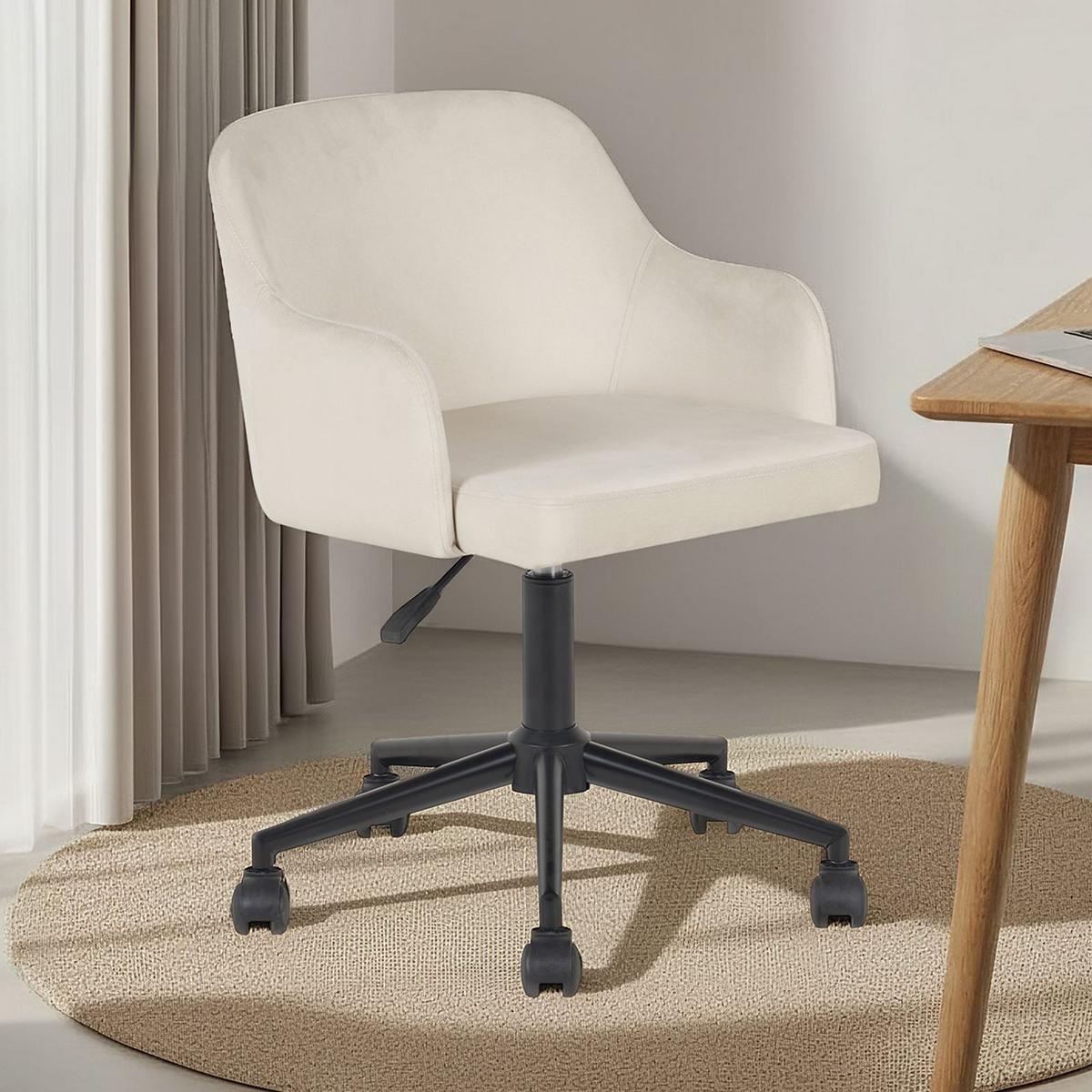 HOME-OFFICE DREHSTUHL OLIVER beige - Beige, Textil (52/87/56cm) - IDIMEX