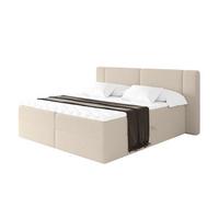 BOXBETT mit Matratze H3 - EVON - 180x200 cm Dunkelbeige - Cappuccino, Holzwerkstoff (180/200cm) - ALTDECOR