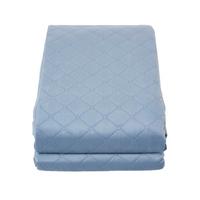SAMT-WOHNDECKE 150/200 cm, gesteppt - Blau, Textil (150/200cm) - Homescapes